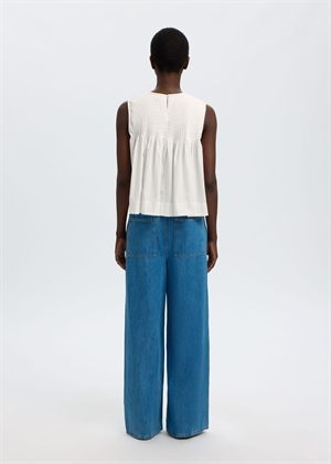 Sophia sl pleated top Snow White Selected Femme 